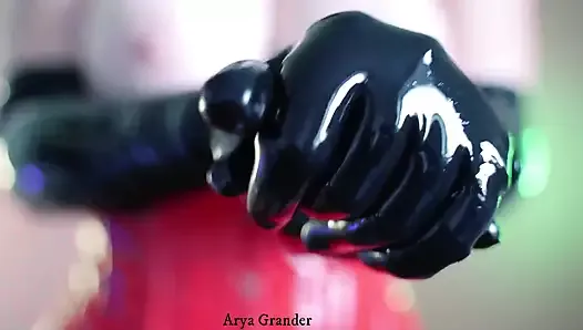 Video de fetiche de goma, porno sin látex, xxx, Arya Grander