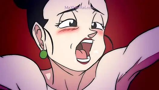 Nachtclub-gangbang: BBW Chichi wird in alle Löcher gefickt (Cartoon Anime)