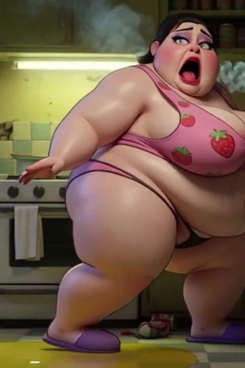 Smoking Pregnant BBW Pisses on Floor - Horny with Massive Belly