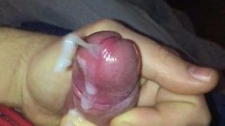 Повільний неохайний аматорський камшот з попередньою спермою та оргазмом