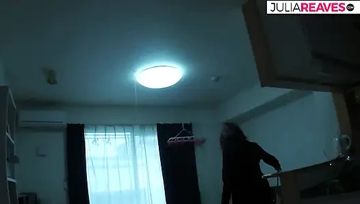 Horny girl gets fingered before riding a monster cock