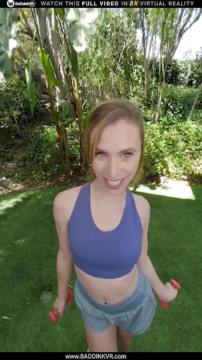 BaDoinkVR Inovative Anya Olsen Has Invented A Way Of Doing Squats And Enjoy Huge Pleasure Part 1