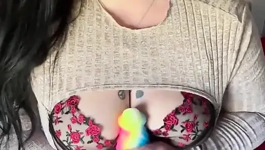 JOI cum di sepatu bot setinggi paha saya