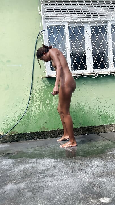 Submissive Slave Shaving and Bathing