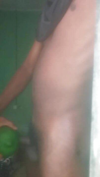 He cums all over his body.