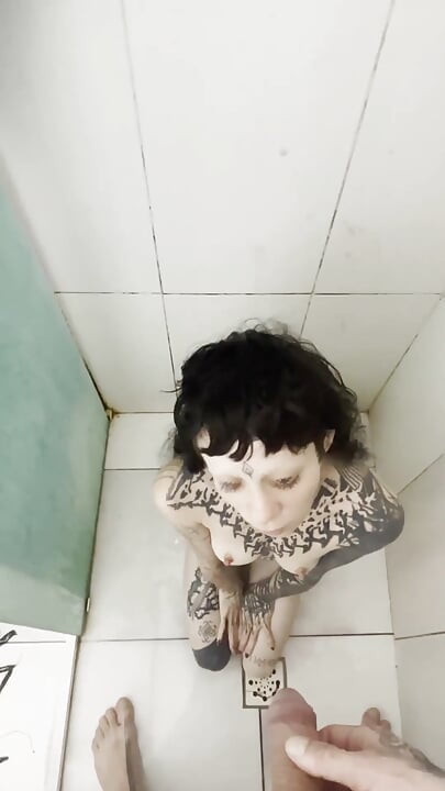 Tattooed Slut Never Stops Halfway Every Drop, Every Time, All the Piss
