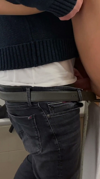 lady in little black dress couldnt wait until the bedroom, sex in bathroom, projectfundiary | Clip 1