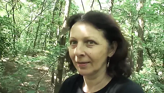 I fuck the wet hairy pussy of this sexy hot granny with small natural tits until I squirt all over her