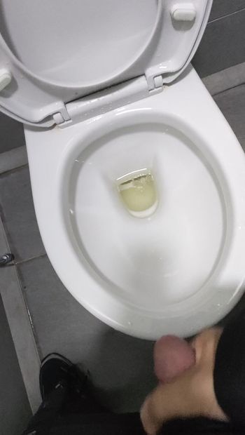 Rychlá masturbace na záchodě během pracovní doby