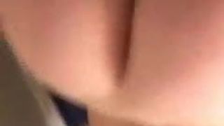 Young slut shakes tits