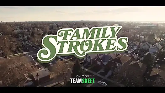 Chubby stepsis Melissa May caught red-handed recording herself masturbating