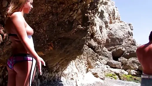 Blondes on the Beach Do Anal Sex Scene 02 Alone Girl on the Beach Takes Big Cock in the Ass