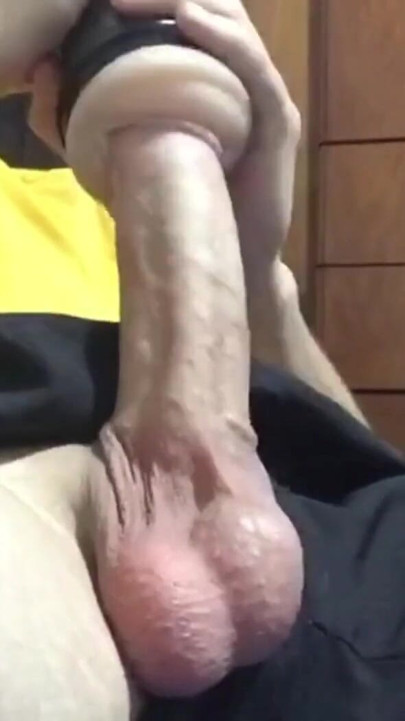 Straight guy fucking hot fleshlight toy cumming hot milk inside - could be your pussy | Clip 2