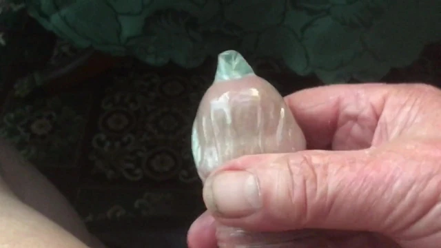 Me Wanking In a Condom