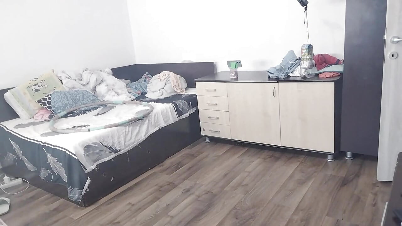 Sexy Wife Workout at Home Naked.