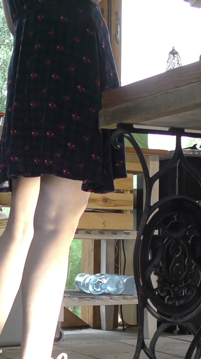 Rainy Day Barbeque Party with Short Skirts No Panties and with Small Thongs on Try On Haul Day with Leon Lambert Girls | Clip 1