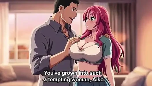 Stepdad seduced his young stepdaughter with big boobs