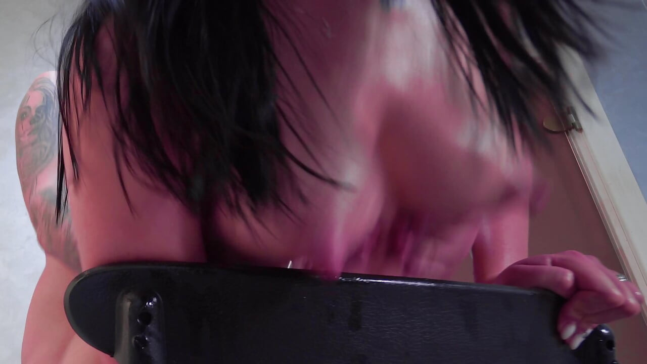 Fucking a busty babe and creampie