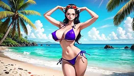 One Piece Babes - One Piece female characters dancing in bikini topless and nude
