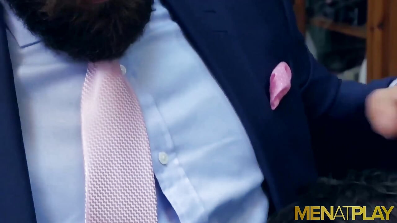 MENATPLAY - Men in suits Max Duro and Nicolas Brooks anal fuck