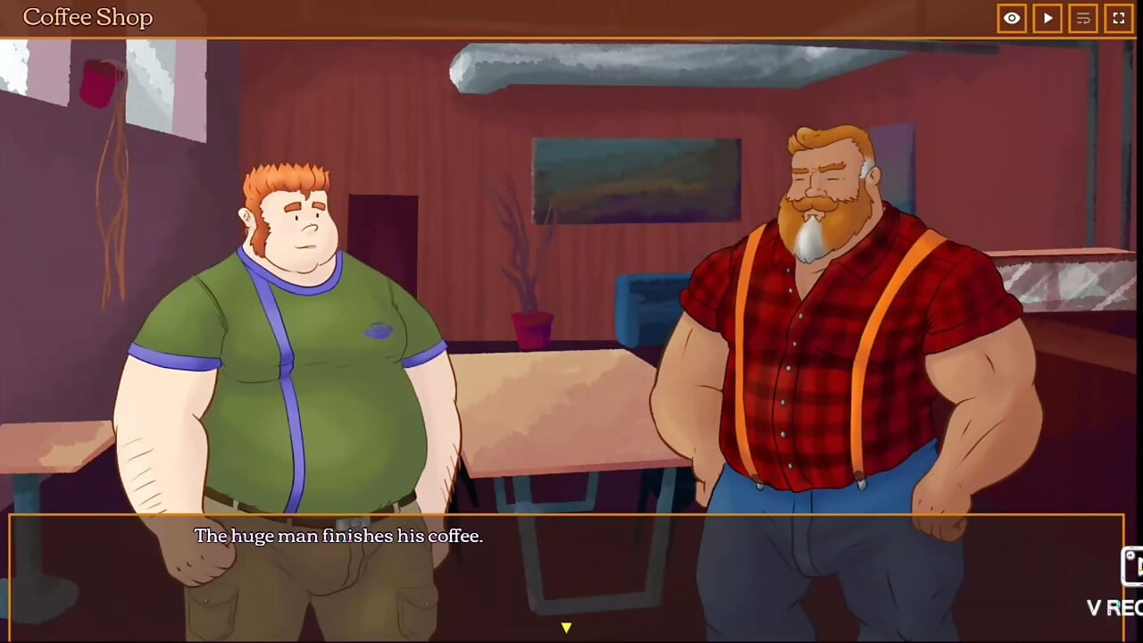 Your favorite lumberjack fucks chubby young man in the cabin.