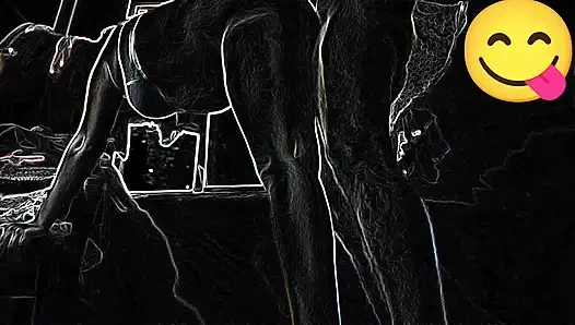 Üvey anne ve üvey oğlu kichen odasında romantik bir şekilde eğleniyor