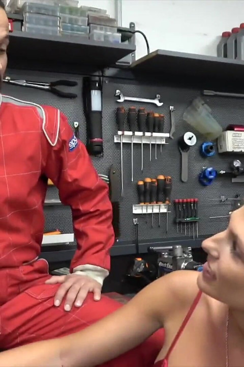 Aurora, a Naughty Saleswoman, Offers Her Body to Two Guys