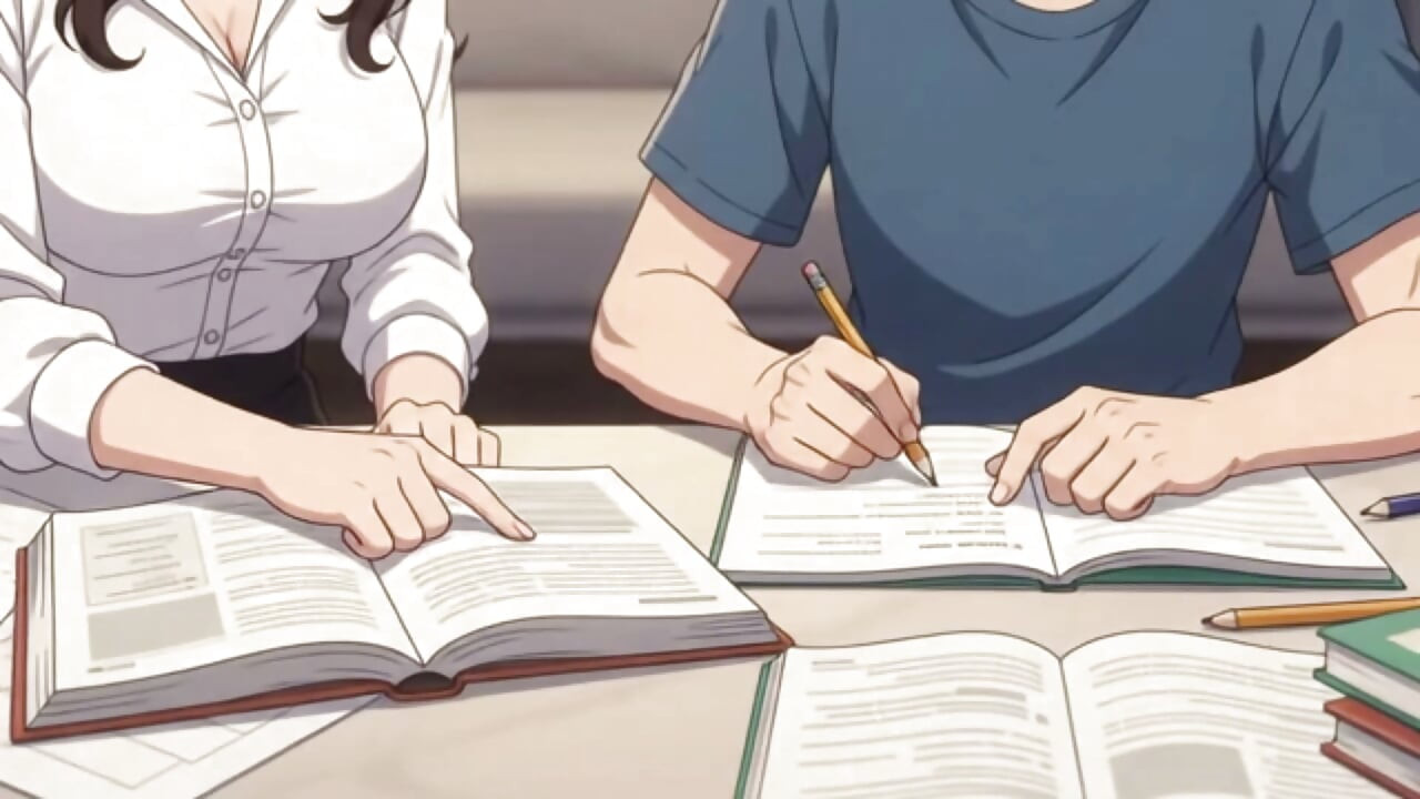 Stepmom’s helping in Homework turn into intimation and fucking
