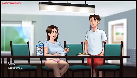 Summertime Saga Part 29 By DarkCookie - Stepsister knows how to ride a Huge Dick, Pussy Creampie