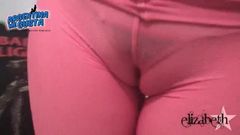 Oh my god! Huge Tits! Huge Cameltoe! Round Ass! Thong inside