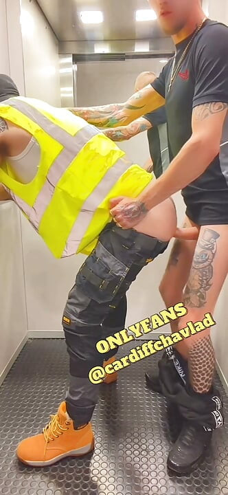 Horny Daddy Tradesman Gets Fucked on the Job