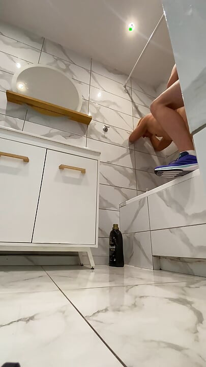 Sex in the Bathroom Fucked His Friend 1