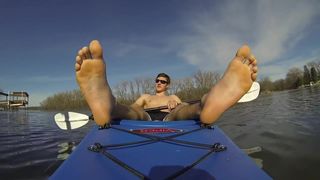 Des abdos avec du temps en kayak