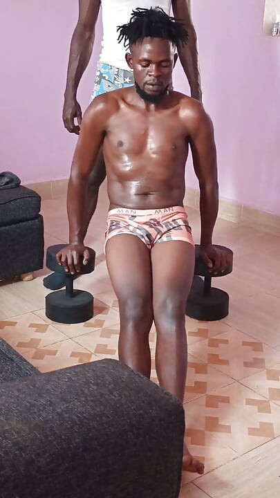 Having a Workout with My Dude