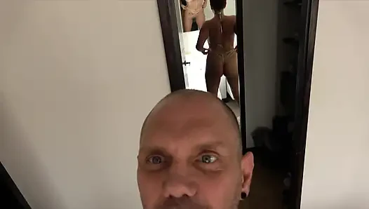Throbbing Cock Stretches Wet Pussy in Wild Casting Fuck