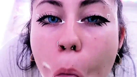 College Girl Dherlydoll Sucks My Cock Very Tasty and Enjoys It Very Much