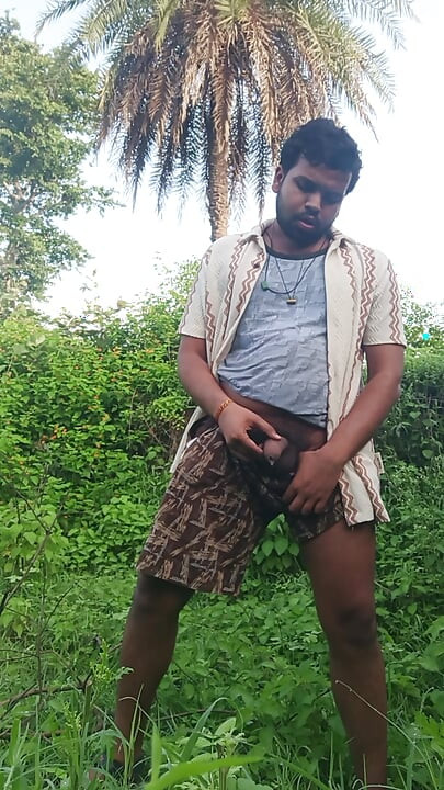 Suddenly in morning my cock feel very horny that's why I come to forest to alone fun