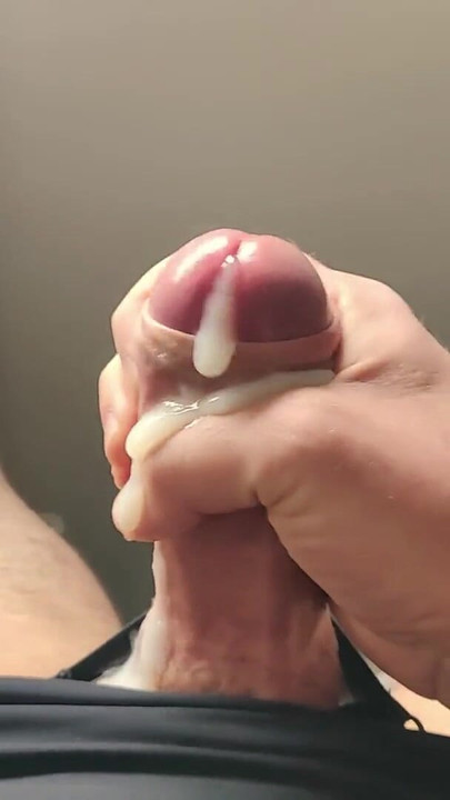Powerful moment from "Tasting My Precum As I Edge My Thick Uncut Cock - SlugsOfCumGuy"