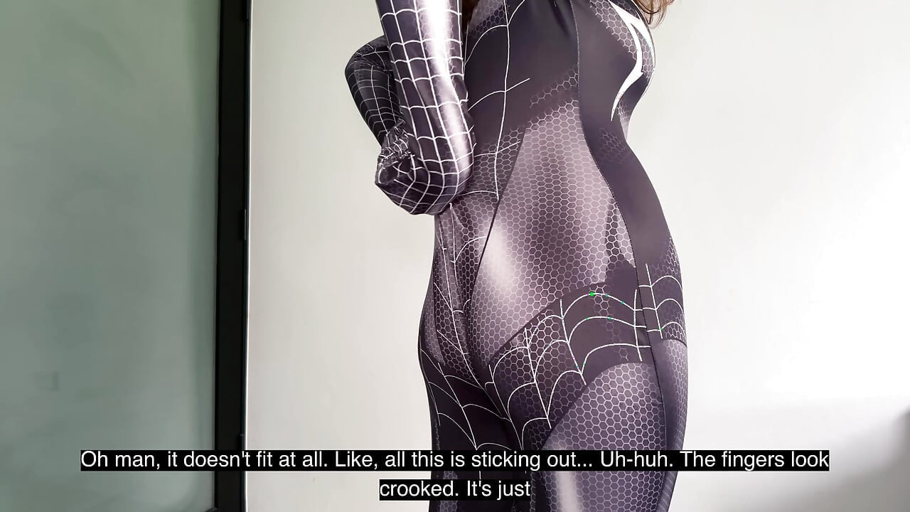 My stepsister works as an animator. Today I'm fucking Spider-Man.