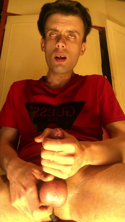Selfsucking my big dick while using an anal vibrator! | Clip 3