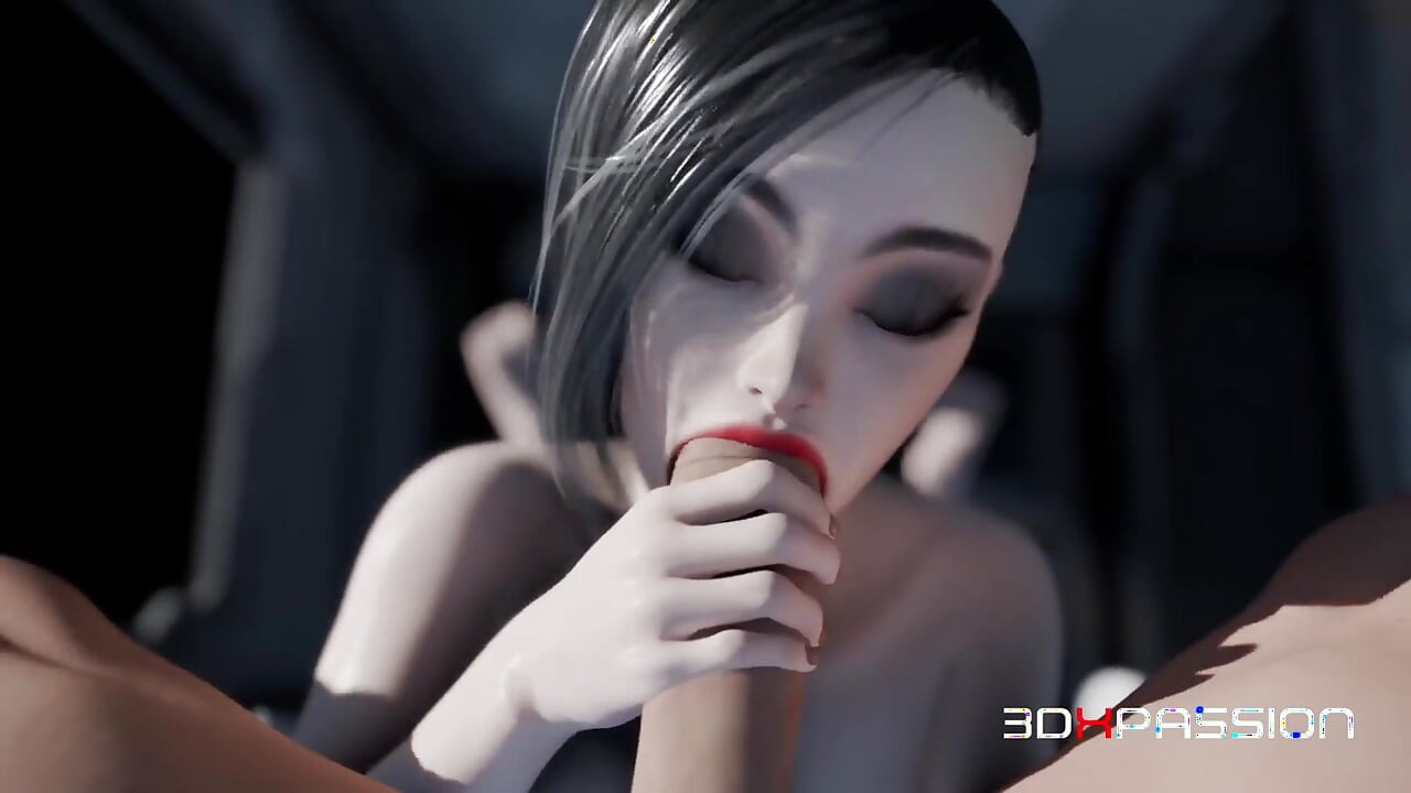 Zero-g Temptation - a Futanari Kaelen Plays with a Brunette on a Space Orbital Station