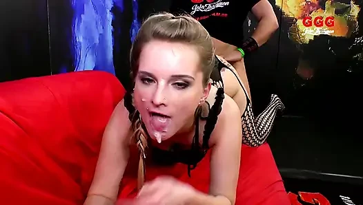 Ggg John Thompson - Gangbang Sperma Party - Horny German Girl Takes Many Thick Cocks in Wild Orgy