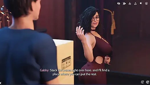 Şarap ve flörtten sonra Gabby Alexis'i Sue'dan vip striptiz ve tutkulu seks için gece kulübünün özel odasına çekiyor