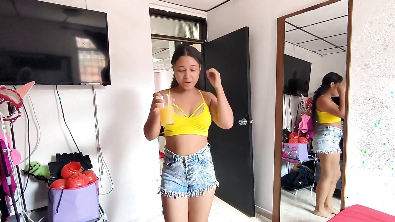 Giantess Step-sister Shrinks Step-brother and Surprise You