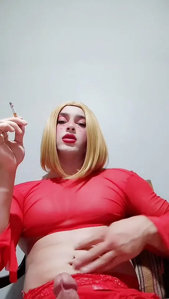 passive Banu pink smoking fetish 2