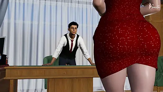 Savita Surprises Her Boss On His Birthday & Gifts Him Her Wet Pussy As A Present