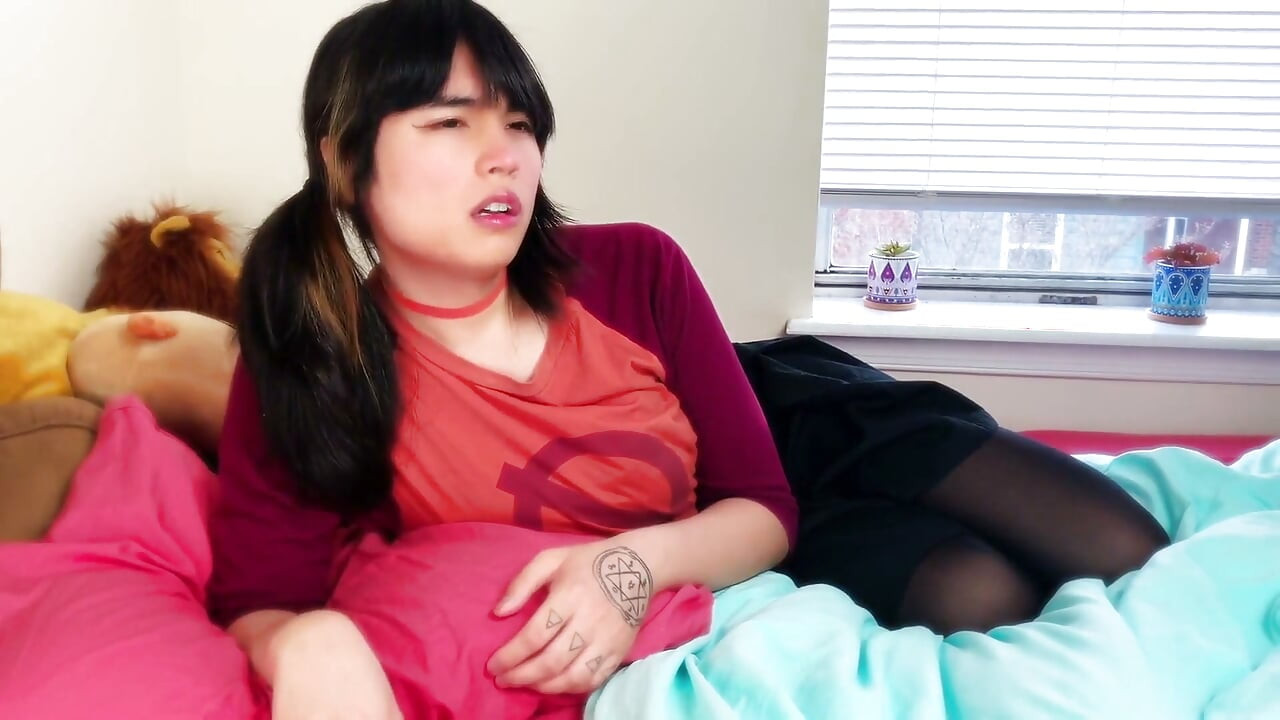 Trans tsundere: bully femdom JOI