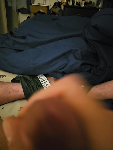 Jack off cum shot