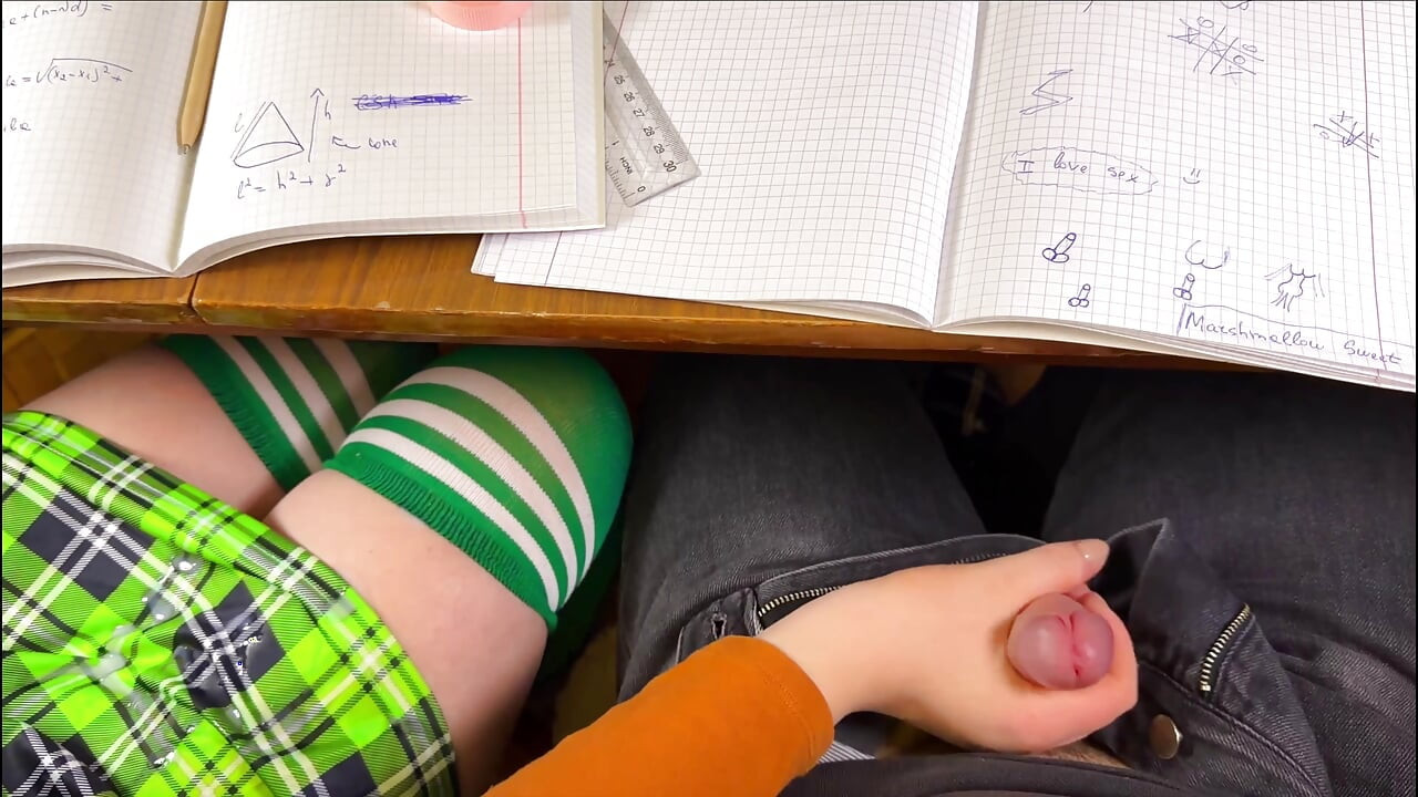 GIRL COMPILATION - Handjob again under the table and even a bit of footjob.