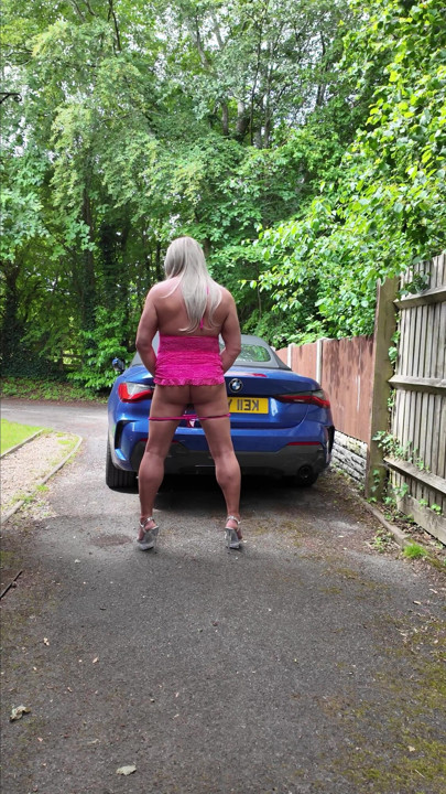 Sexy Crossdresser kellycd2022 in my pink dress and heels | Clip 1